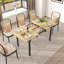 Extendable Antke Dining Table With 110-150cm Tabletop, Kitchen Wood Desk With 4-8 Seats, Space Saving-723508355-732236343