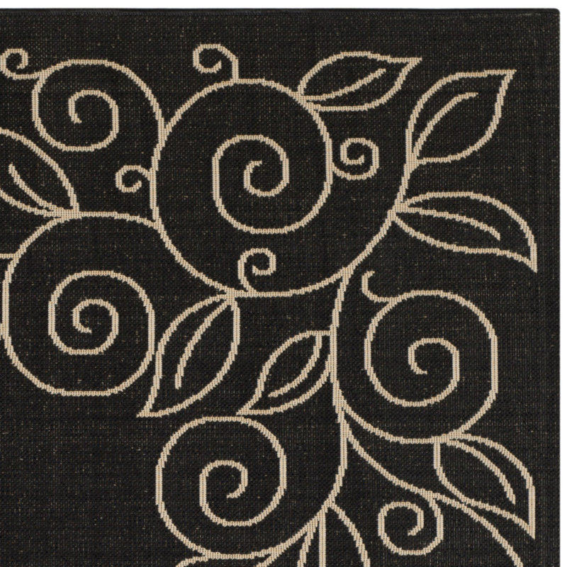 Herefordshire Performance Floral Indoor/Outdoor Area Rug, Rectangle 2'7" x 5'