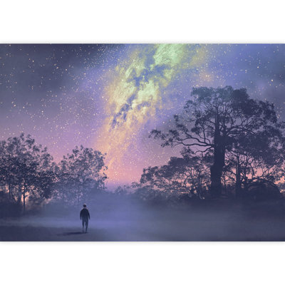 Planet In Outer Space Galaxy Border
