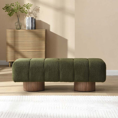 Banc rembourré Boucle, sans assemblage