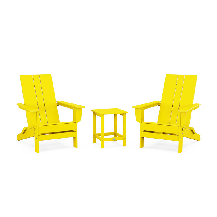 High-Density Polyethylene (HDPE) Outdoor Adirondack Chair With Table