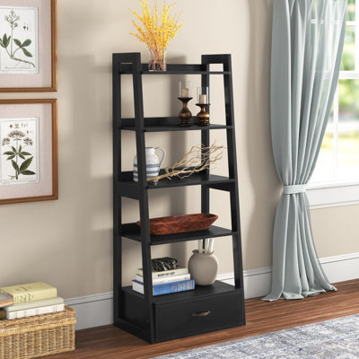 Deivi 63.5"H Ladder Bookcase