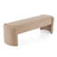 Élégant et simple banc de repose-pieds en forme de chameau clair
