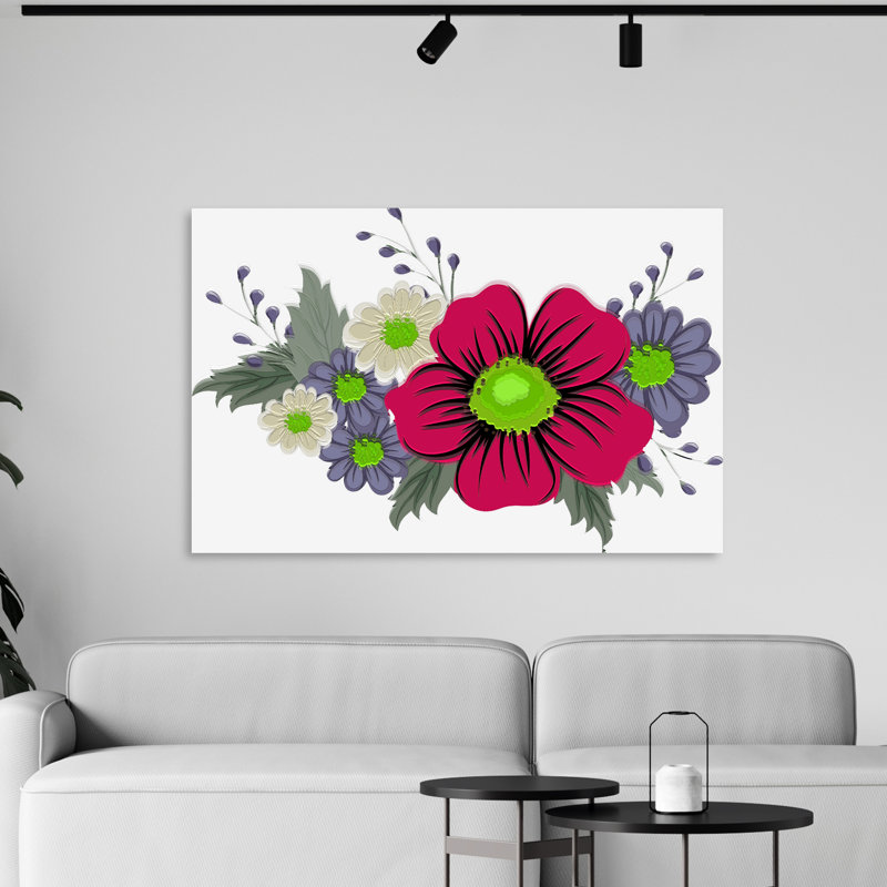 Boho Arrangement II - impression sur toile tendue, H 12 po x l 18 po x P 1,5 po