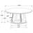 White Washed 5-piece Round Dining Table Set