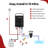CAMPLUX 1.32 GPM 34,000 BTU Outdoor Portable Propane Tankless Water Heater with 1.2 GPM Water Pump Kit, Black