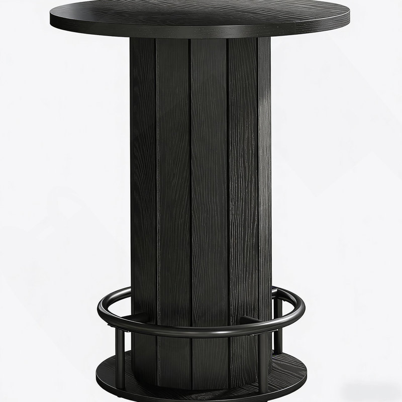 Table basse, table basse, table basse ronde, Noir