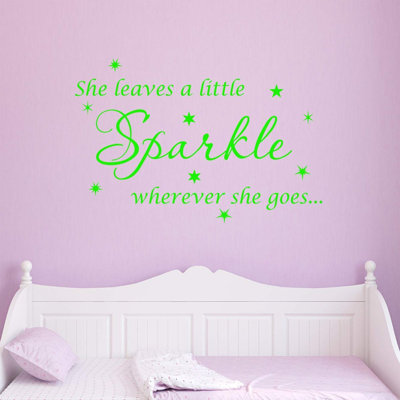 Adhésif décoratif Ashwin She Leaves a Little Sparkle Partout où elle va