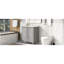 Meuble-lavabo 30 po avec lavabo - portes d'armoire grises et tiroir en bois massif-1759143295