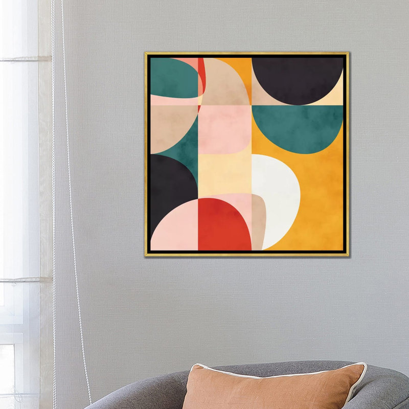 «Modern Shapes VII» par Ana Rut Bré - impression d'art graphique, Aucun mat, H 26 po x l 26 po x P 1,5 po