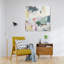 Abstrait abstrait surréel, impressions sur toile rustique blanche-790431217