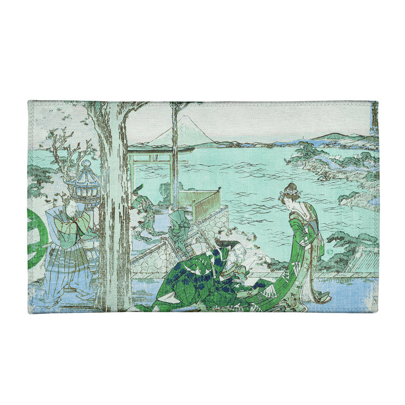 Tapis de la zone verte en chenille japonaise courtesan, Rectangle 3 pi x 5 pi