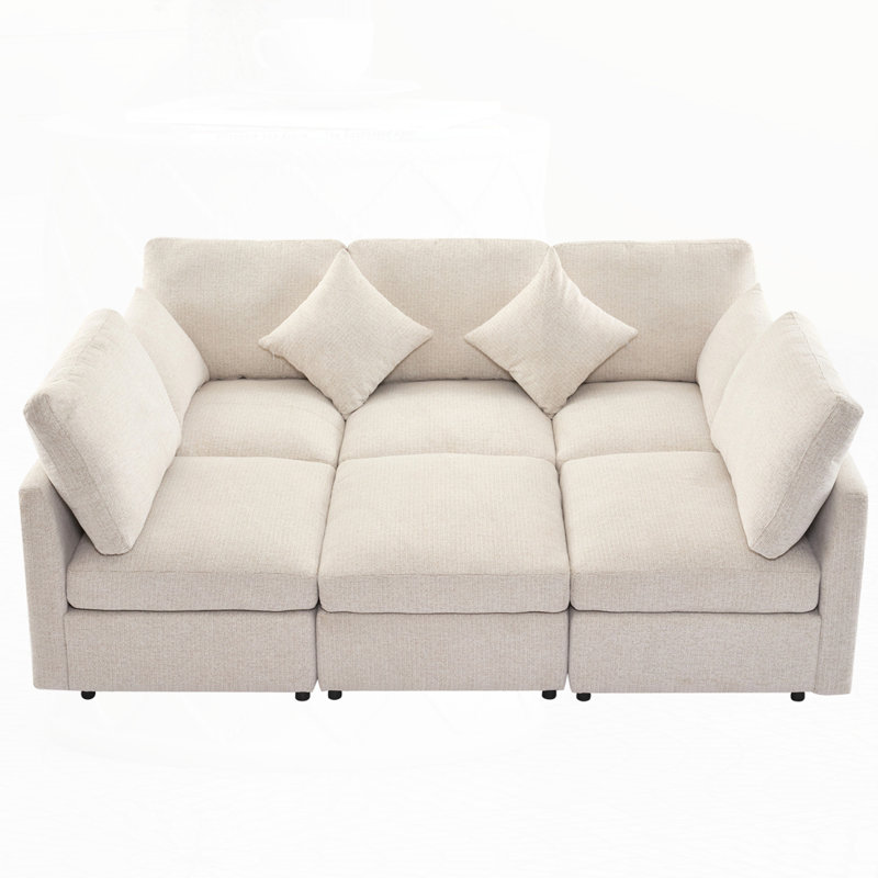 Canapé modulaire Canapé modulaire en forme de U, Beige