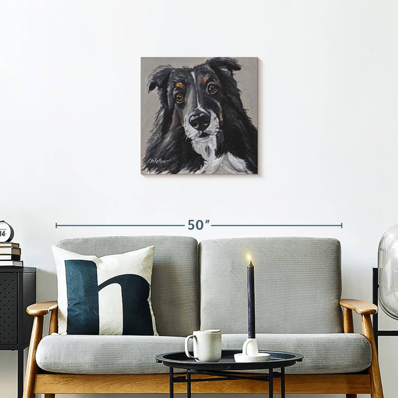 Brampt Sheltie On Gray, 20'' H x 20'' W