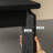 Simple Black Rectangular Storage 3-Drawers Desk-1090453574