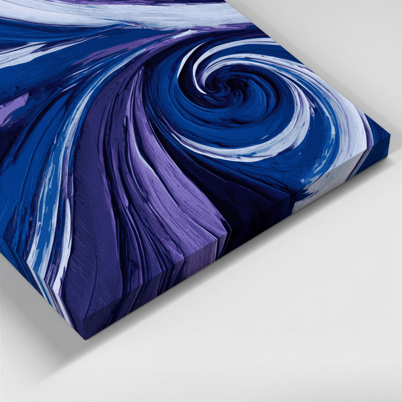 Art mural sur toile Lyrical Abstraction 66, H 8 po x l 8 po