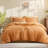 100% Washed Cotton Comforter Set Queen Size – Bright White, Linen-Like Texture, Soft & Breathable Bedding Set, 3-Piece Durable Percale Comforter-123119592-133896226