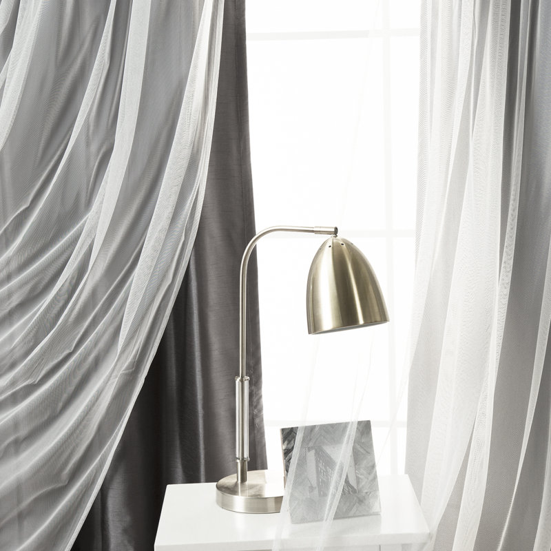 Paire de rideaux isolants avec œillets Styrkar, Gris foncé