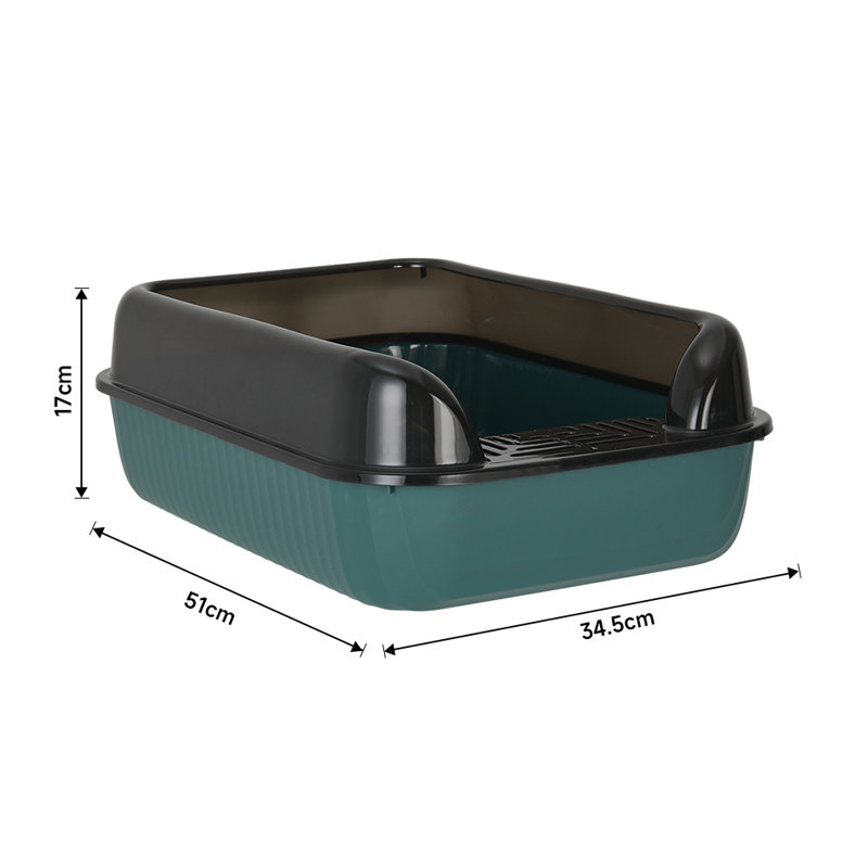 Polyethylene Plastic Litter Box with Scoop