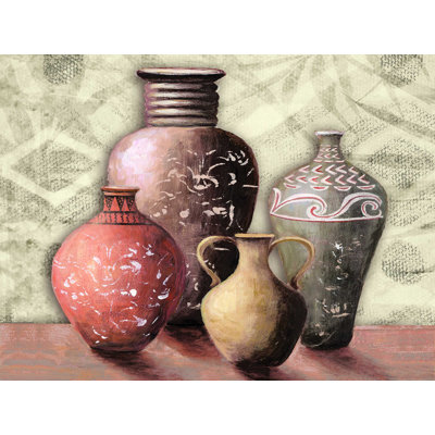 " Painted Spice Pots 2 "