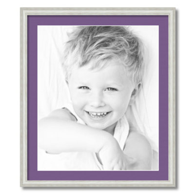 Wood Matte Picture Frame with Mat