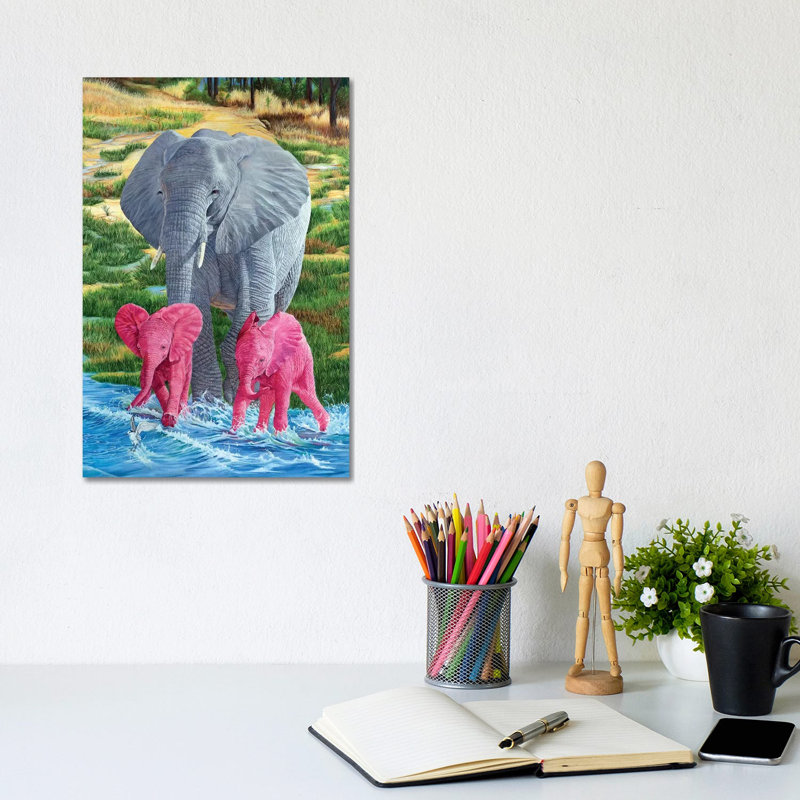Double Trouble by Laura Curtin - Wrapped Canvas Painting, 20.32 cm H x 30.48 cm W