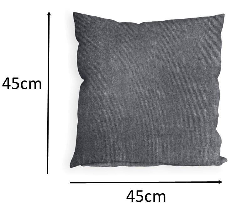 Indoor / Outdoor Grey Square Cushion