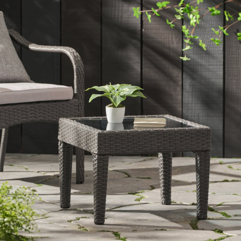 Table d'appoint Amaru, Brun