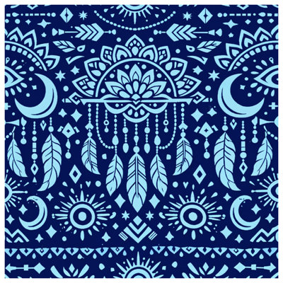 Bohemian Moon Feathers Comforter