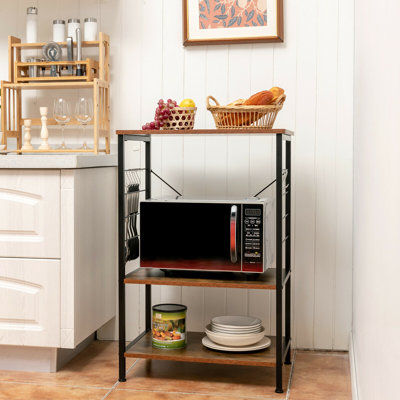 24'' Steel Standard Baker's Rack with Microwave Compatibility