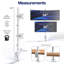 Support de moniteur vertical double VIVO-94095014