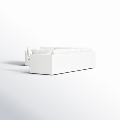 Josefa Upholstered L-Shaped Sectional with Ottoman Symmetrical