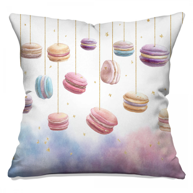 Coussins décoratifs suspendus Macarons avec étoiles, 20 x 20 pouces