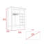 Armoire bar 6 tiroirs 1 tiroir 1 tablette