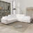 Yohan Reclining Sectional Sofa - White Boucle