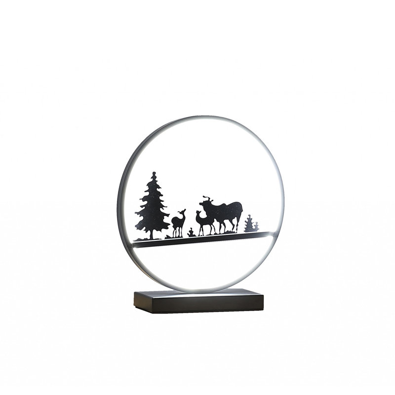 Lampe de chevet noire 13 po