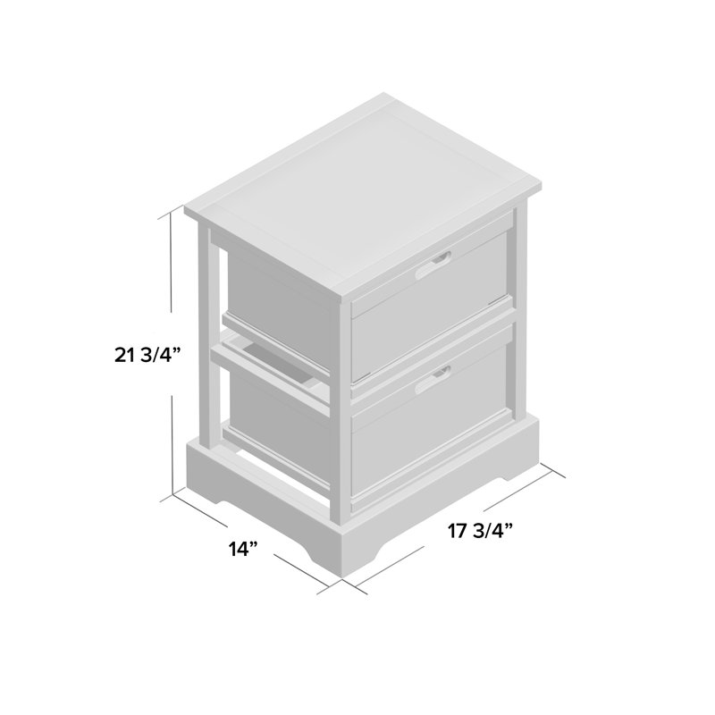 Charlette 2 Drawer Storage Drawer