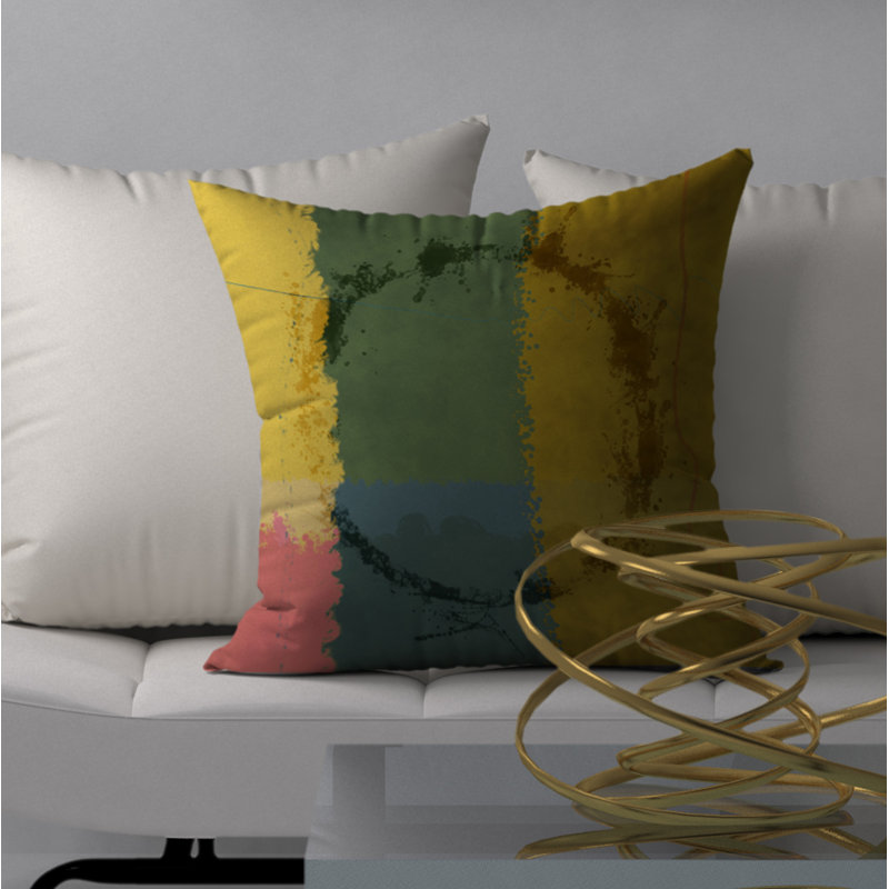 Housse de coussin carré parfaitement gratuite/insert, H 24 po x l 24 po