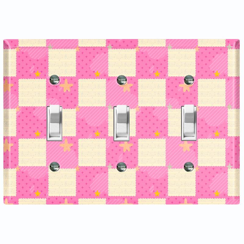 Commode à jouets rose 3 pièces