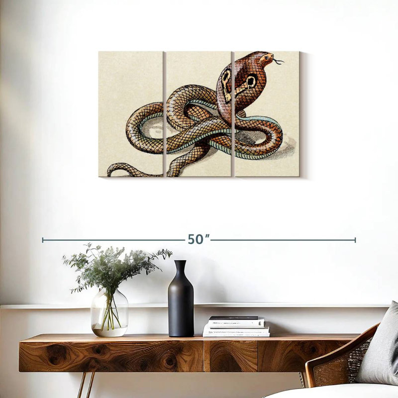 Brampt Indian Cobra, 20" H x 33" W