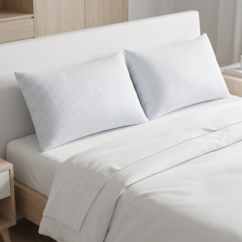 ThermoBalance Cooling Pillows with TempFlex Technology – Set of 2- Standard Size, Standard