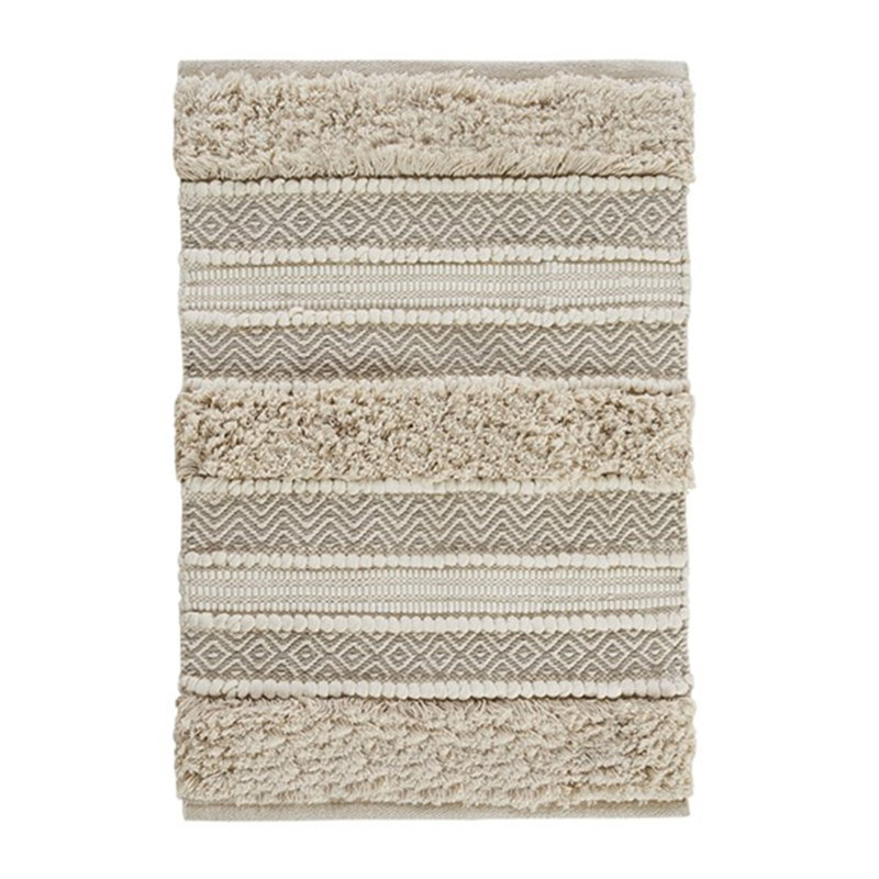 Woven Texture Stripe Bath Rug 22X58"