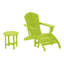 Chaise Adirondack en plastique avec repose-pieds Geoff-1551156178