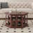 Solid wood coffee table with retro design-107205980