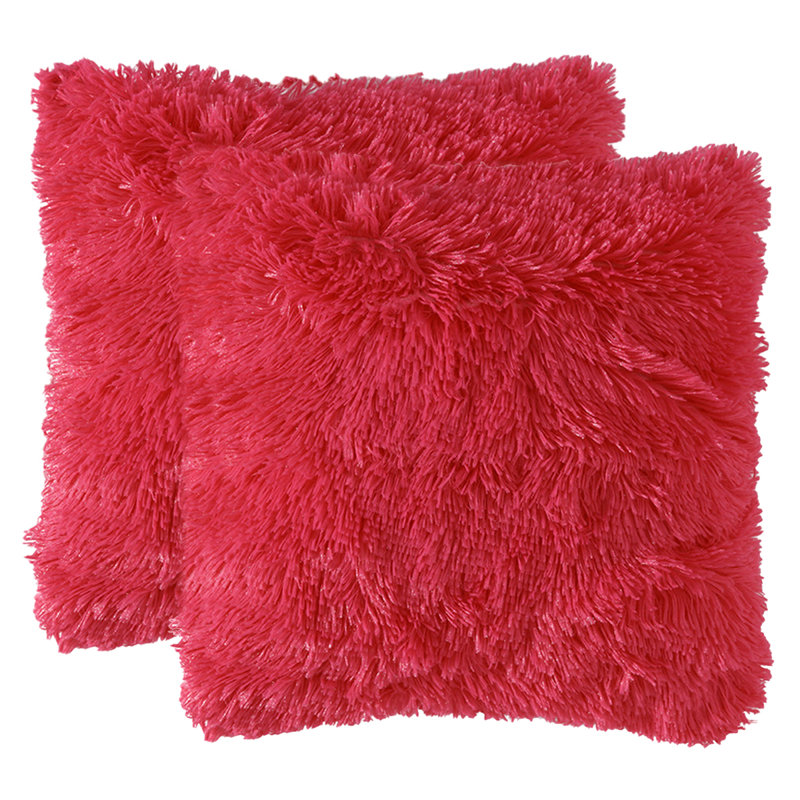 Square Pillow Cover, 18" x 18", Red