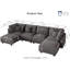 Canapé modulaire convertible en velours côtelé Degennaro-1991694253