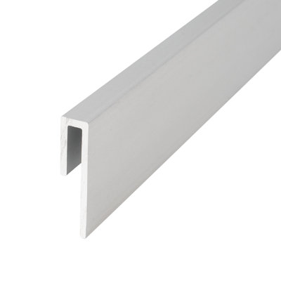 Le profilé en J Outwater en aluminium convient au matériau: Moulure de finition en aluminium anodisé transparent de 1/8 po d'épaisseur (satin) 72 po (paquet de 10)