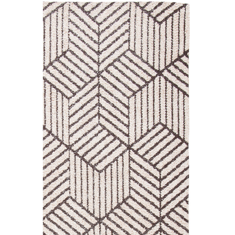 Tapis géométrique tissé à la main Kalea, Rectangle 6 pi x 9 pi
