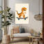 Big Skate Dino Playful Contemporary Animal Wall Art Print by Mathieu - Wrapped Canvas Print-1658780176