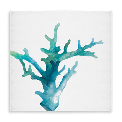 Watercolor Sea Coral Tablecloth - Coastal Scandinavian Decor